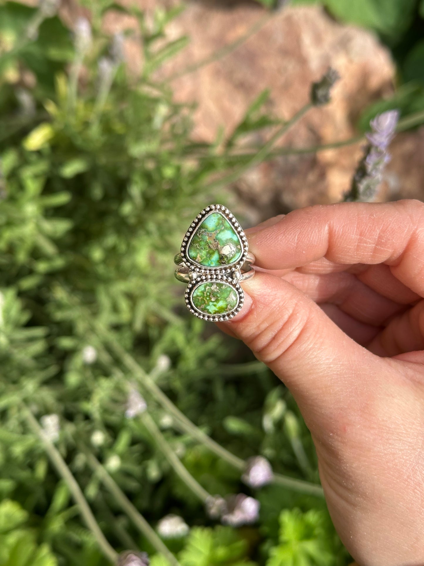 Two Stone Sonoran Ring