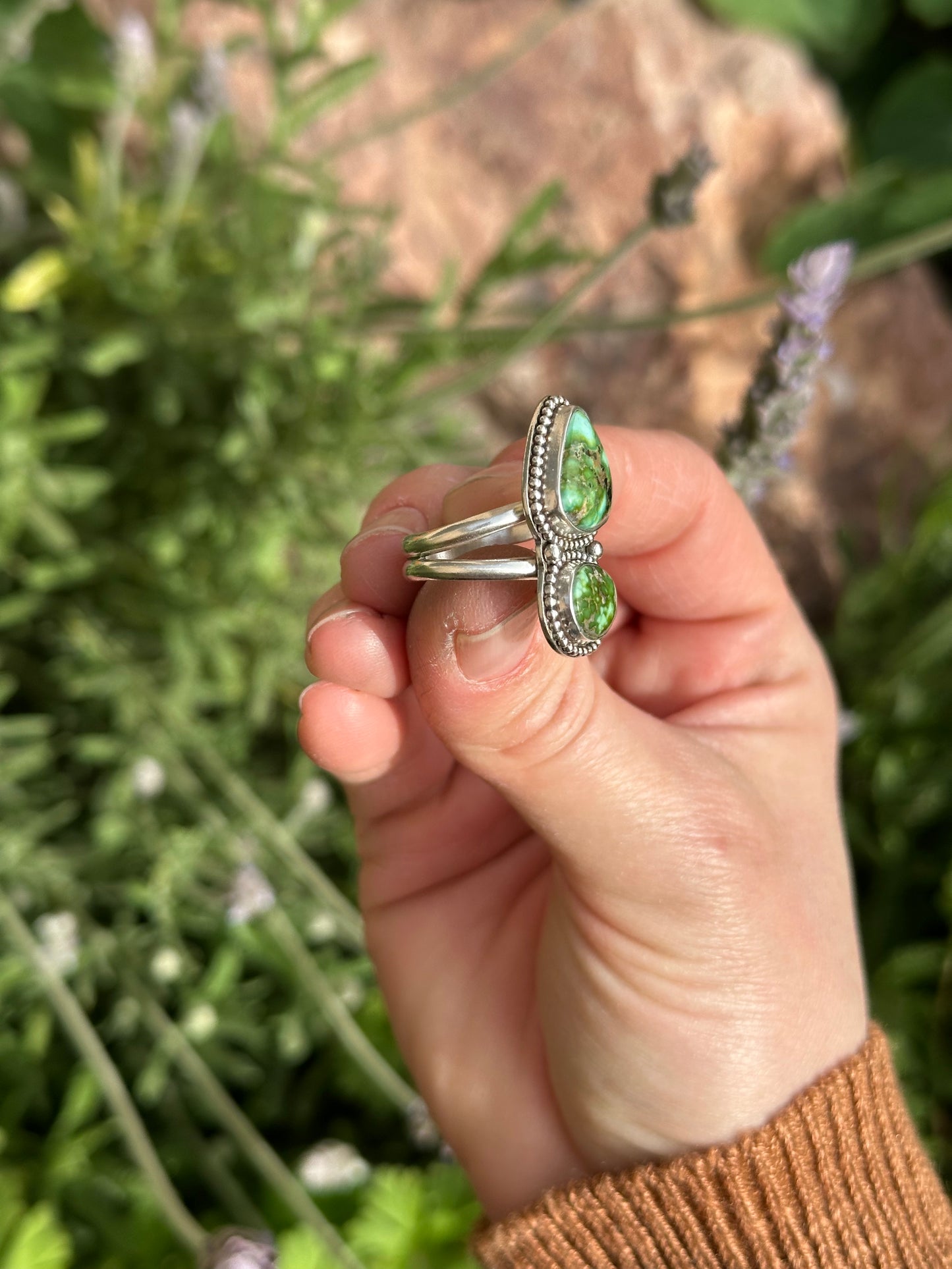 Two Stone Sonoran Ring
