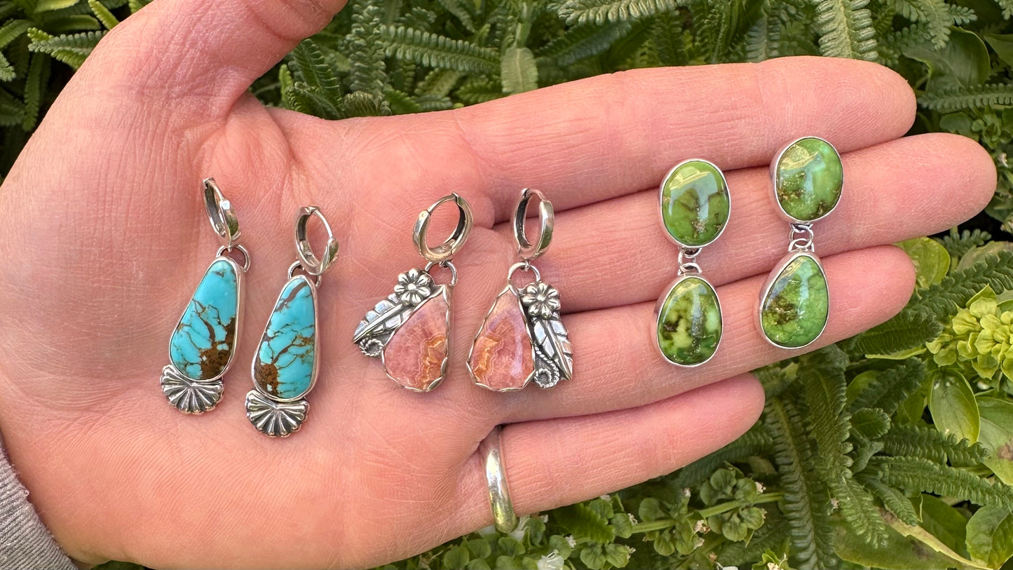 Turquoise burst Earrings