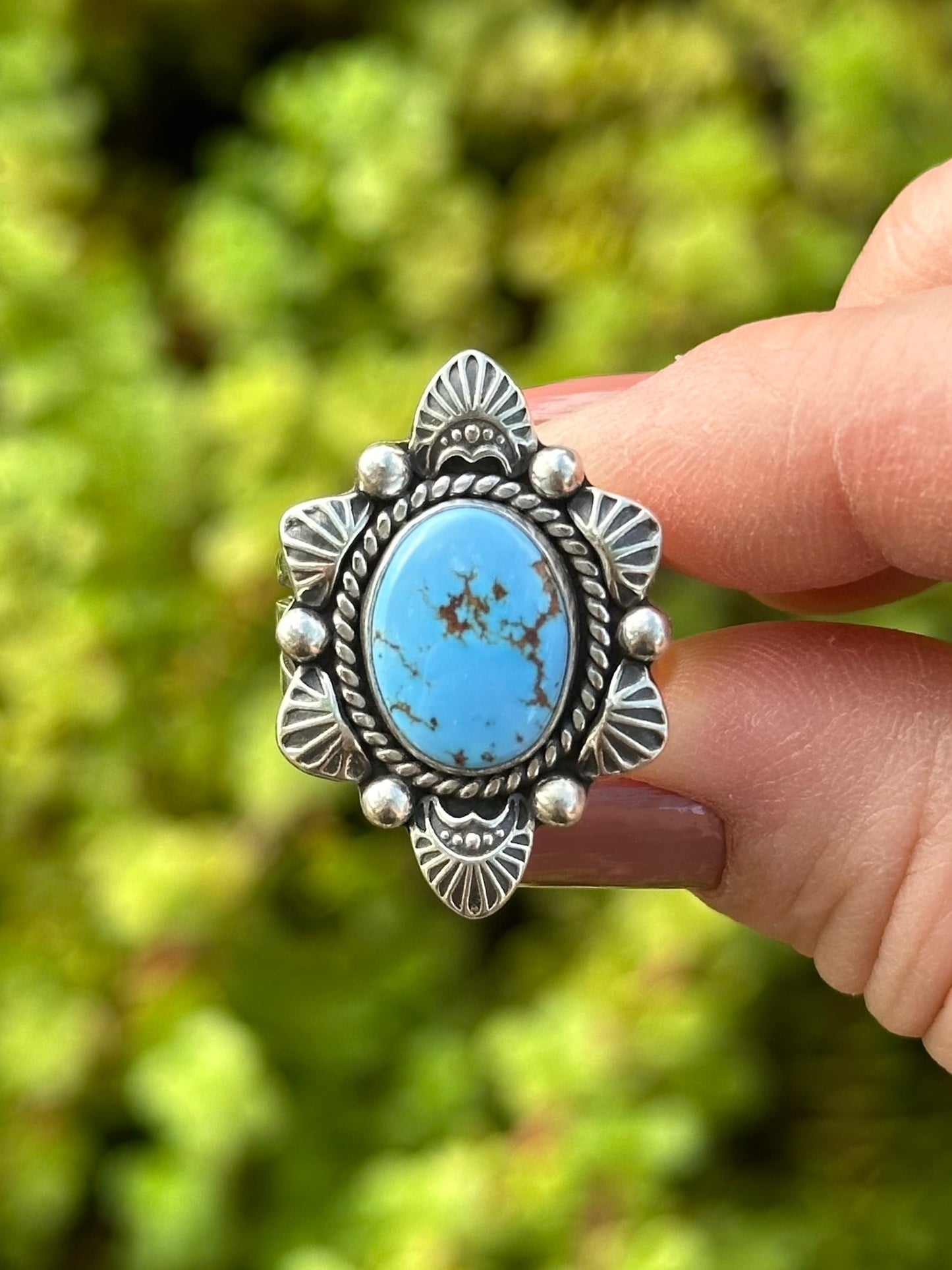 Golden Hill Turquoise Ring Size 8.5
