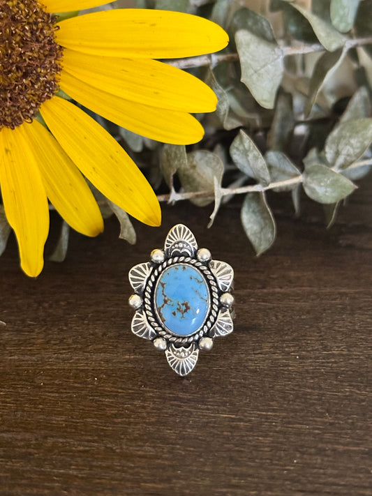 Golden Hill Turquoise Ring Size 8.5
